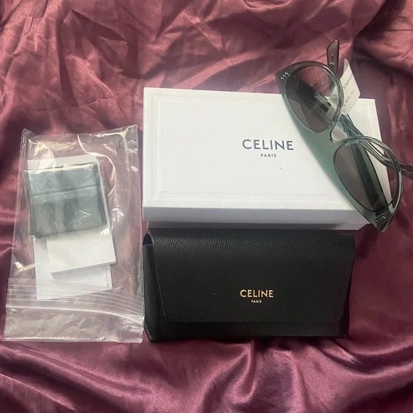 Celine sunglasses NEW WITH TAGS Celine Triomphe Oval Sunglasses - New with Tags – One Savvy  main image 4